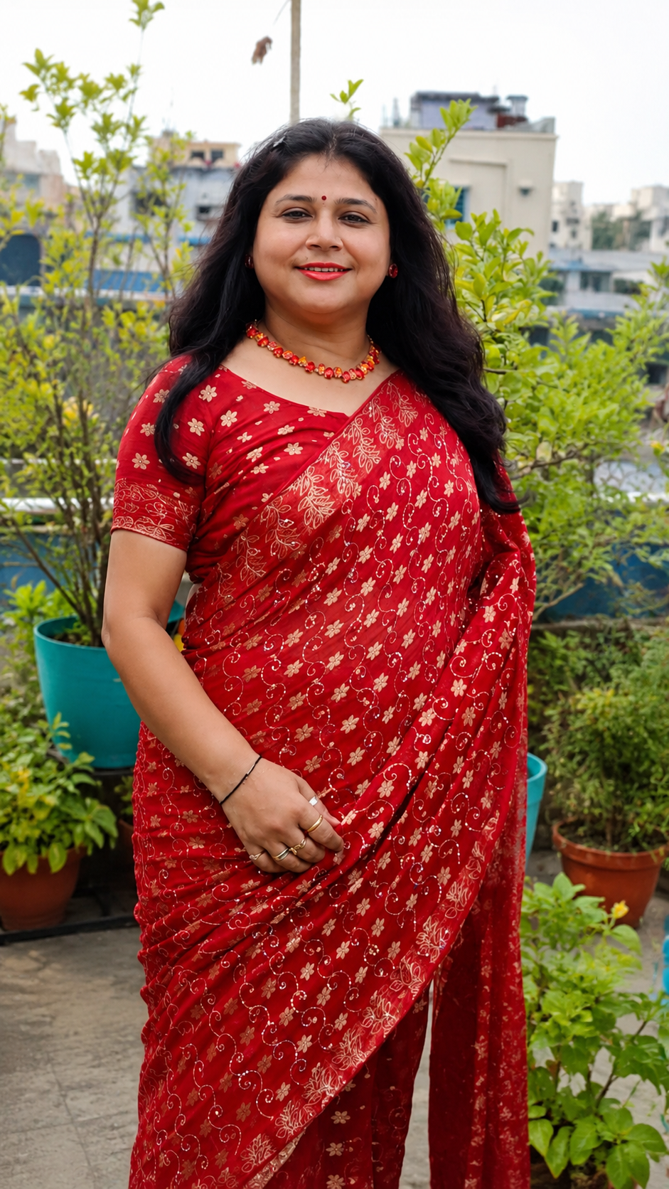 Priya before